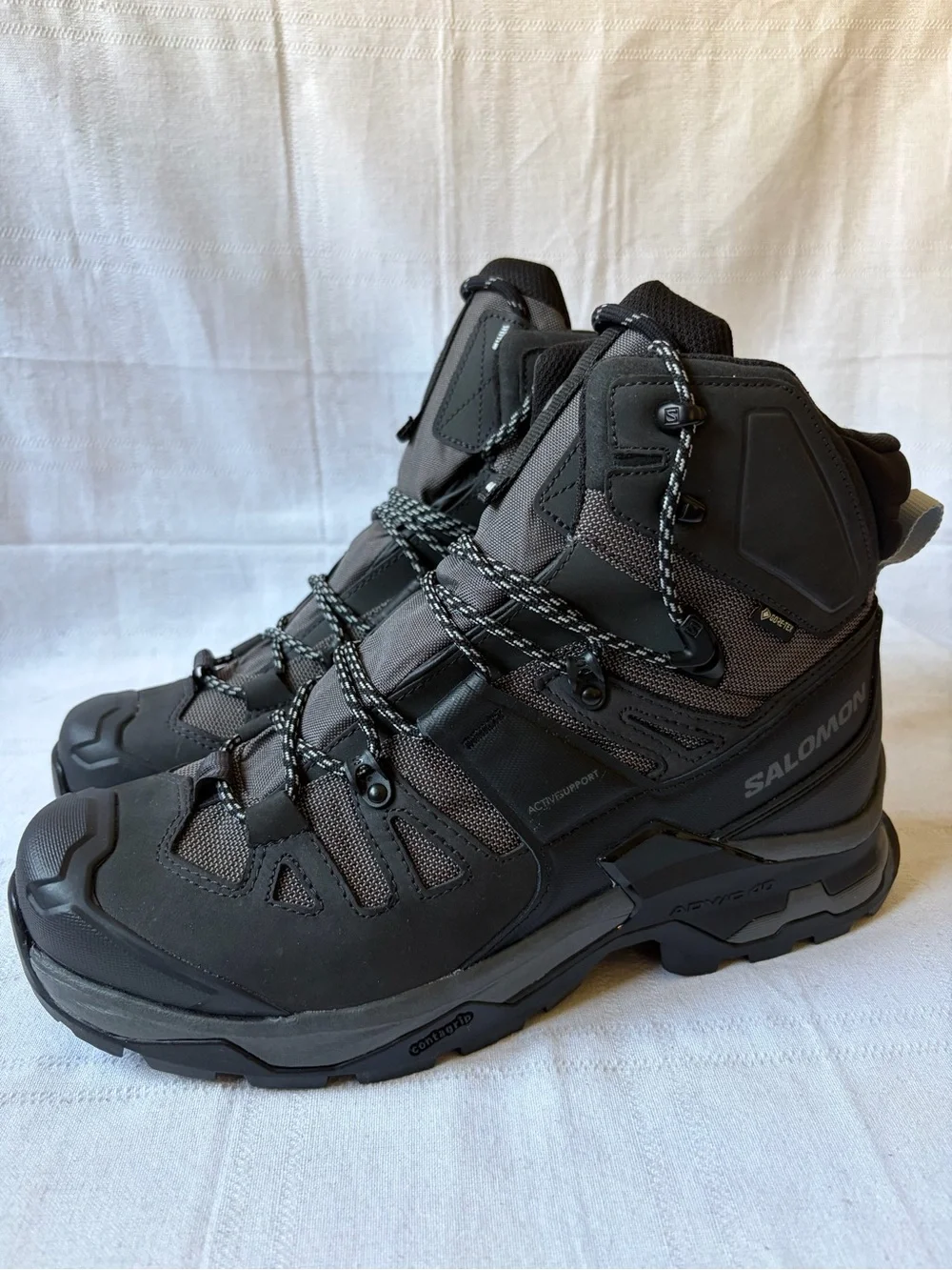 NEW Salomon Quest 4 GTX Gore-Tex Hiking Boots Gray Waterproof Tactical Size 10